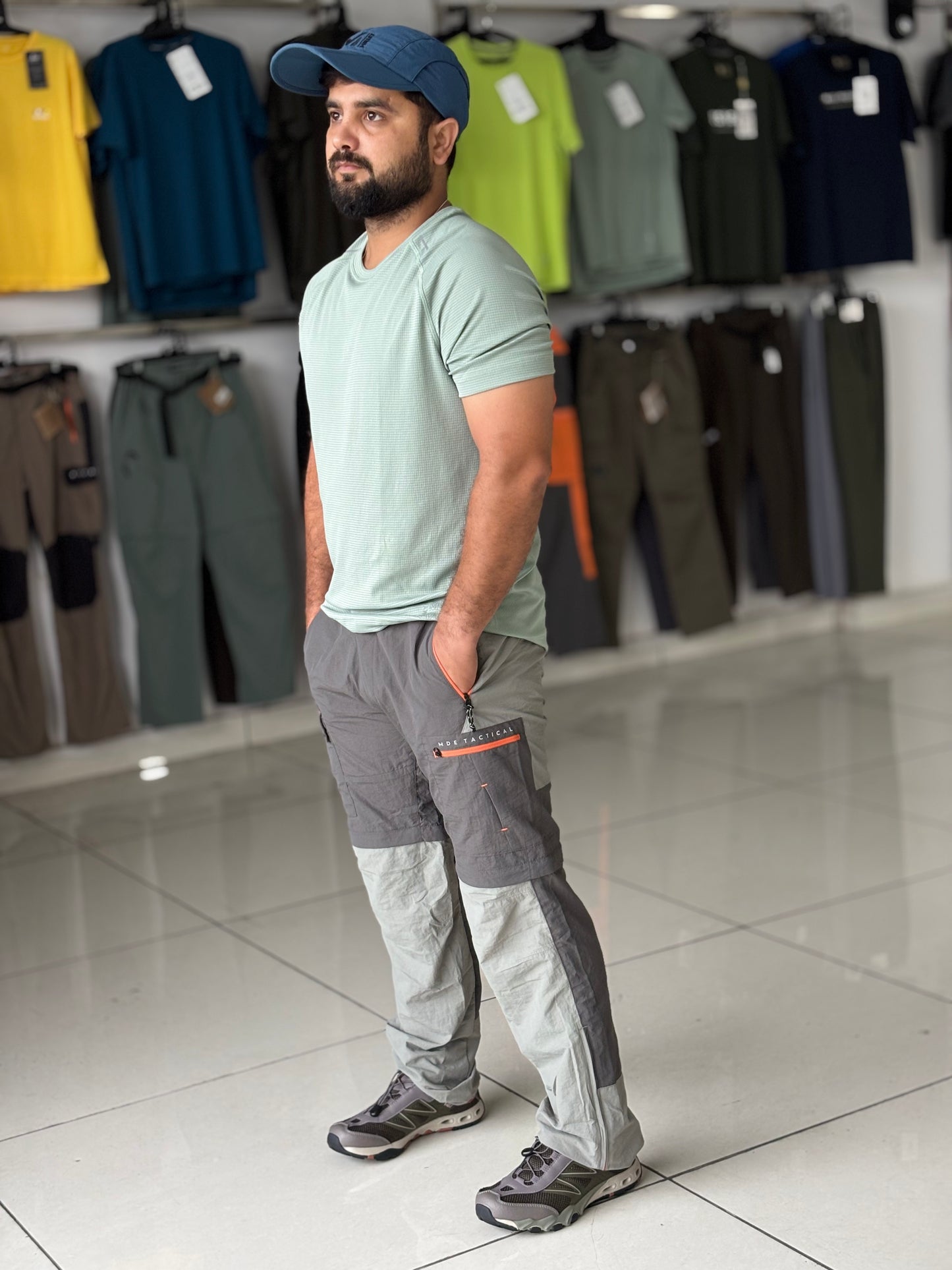 MDE Travel 2 in 1 pants lite grey