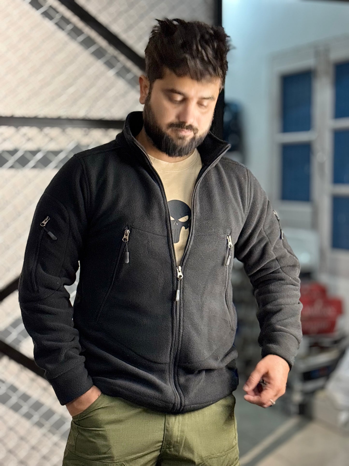 PROTAC TACTICAL BONDED FLEECE JACKET Black