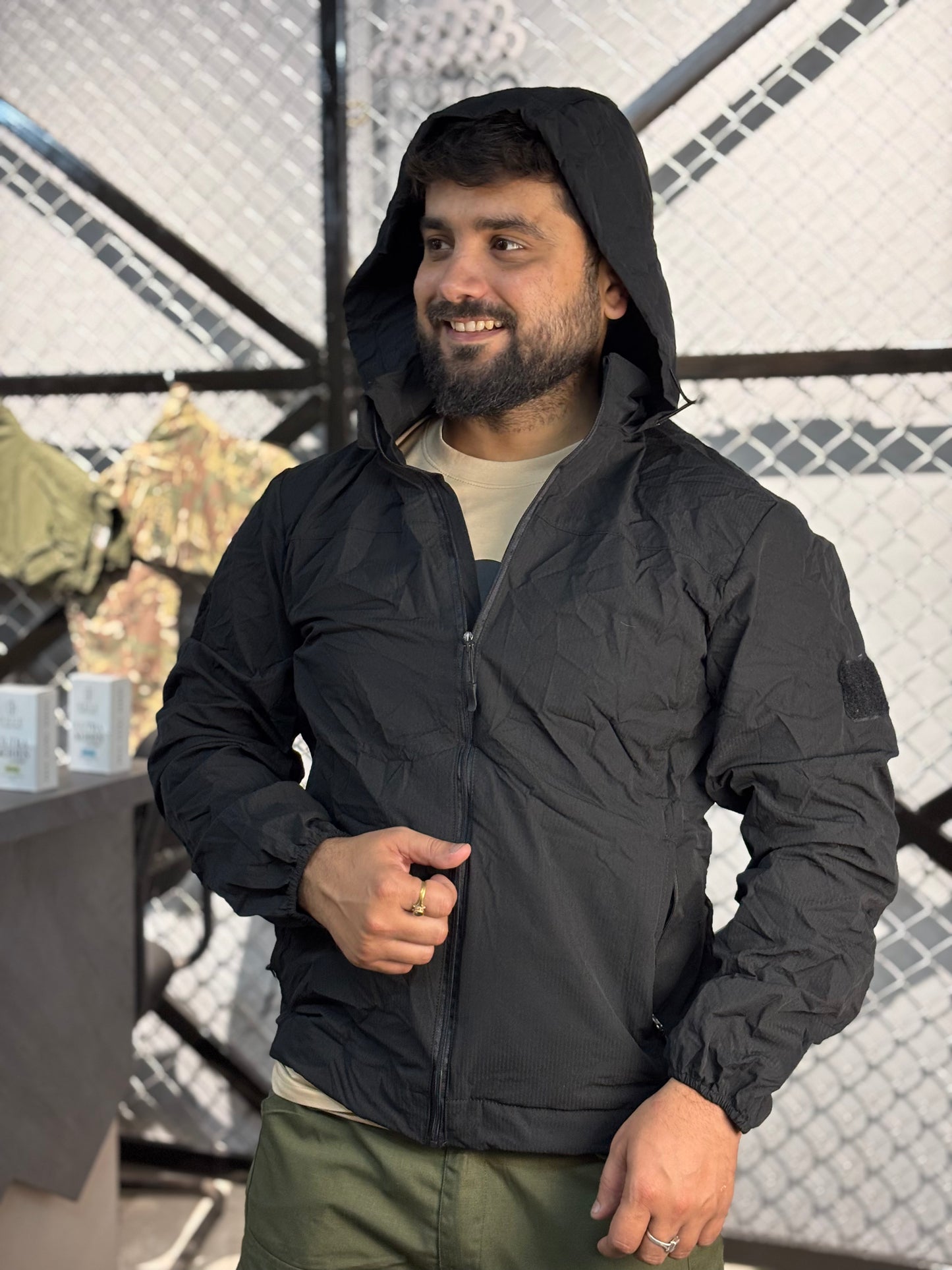 PROTAC SELF PACKABLE POUCH WINDCHEATER Black