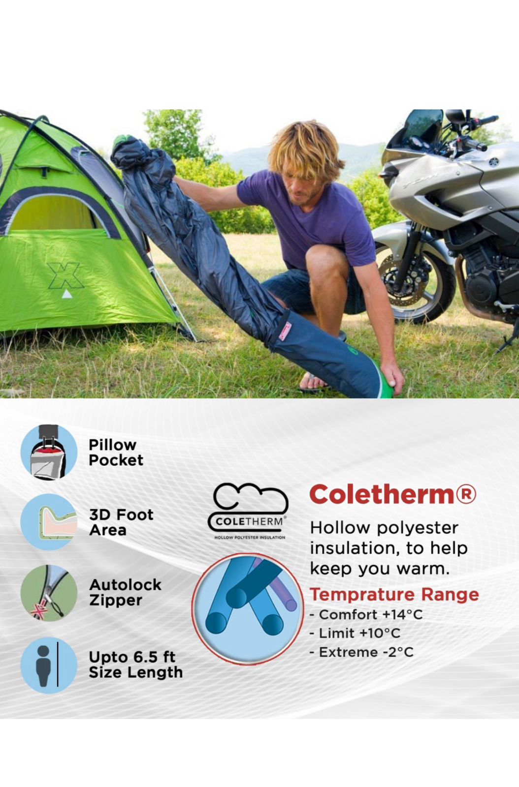 COLEMAN BIKER 2 SLEEPING BAG