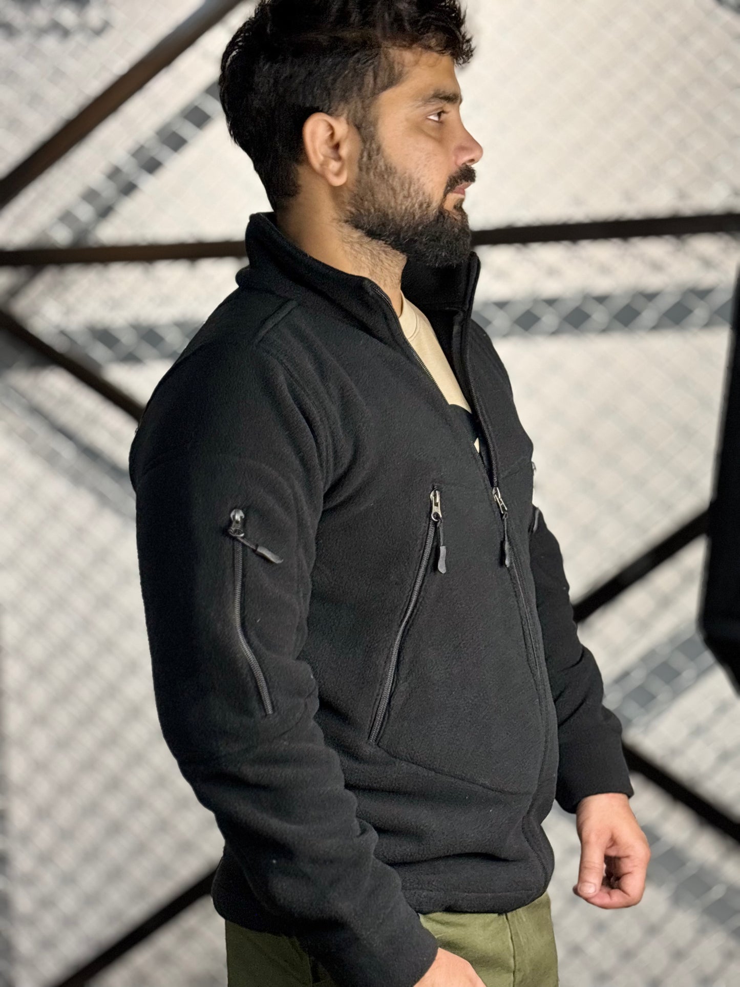 PROTAC TACTICAL BONDED FLEECE JACKET Black